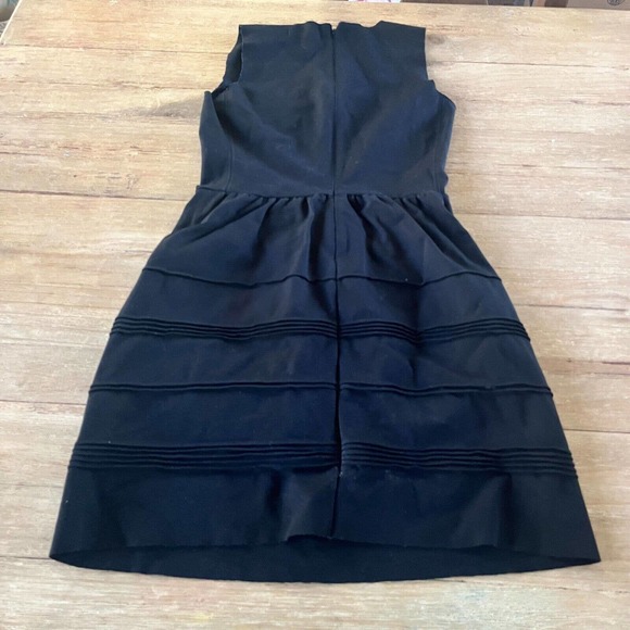 Madewell Black Raw Hem Sheath Dress Little Black Size XS Fit Flare - Picture 3 of 5